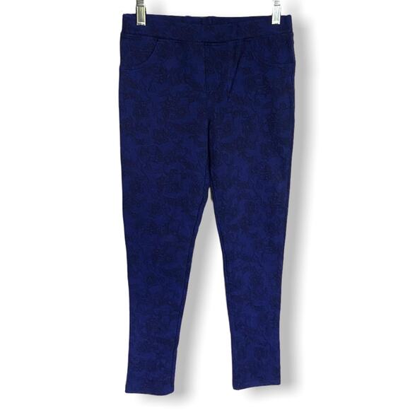 Epic Threads‎ Girls Pants Size Large Blue Faux Lace Look Fitted Skinny NEW - Picture 1 of 7